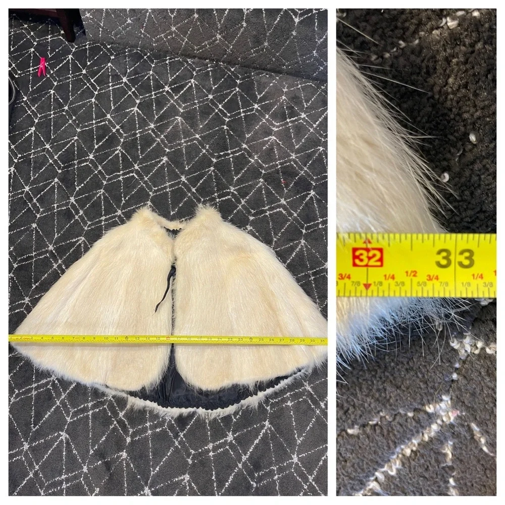Vintage reversible fur cape